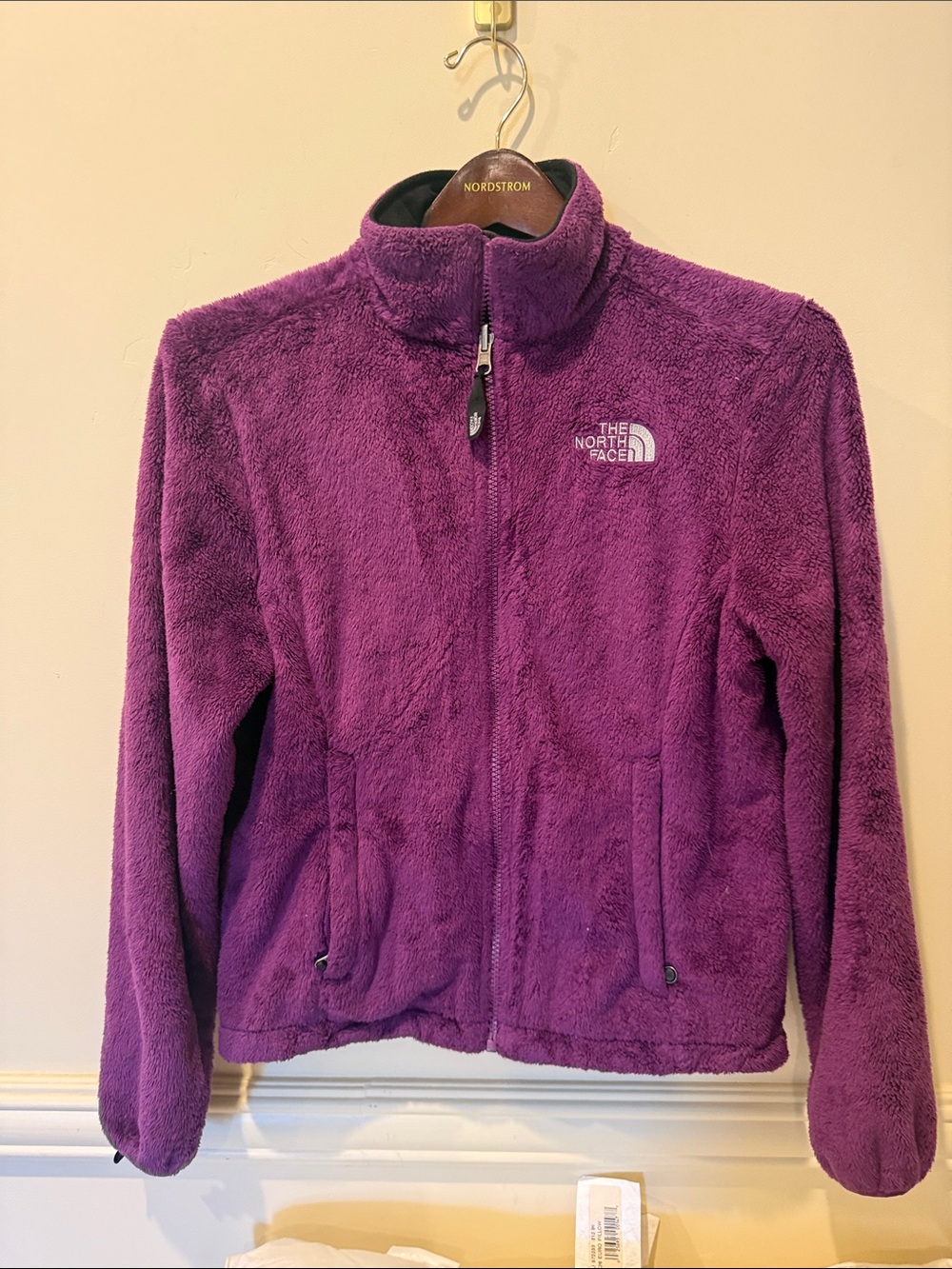 The North Face Purple Fuzzy Zip up Jackst Size XS Women Warm Comfy Cozy